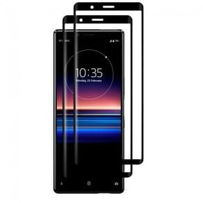 Margoun 2-Pack 3d Screen Protector for Sony Xperia 1 II - Clear/Black