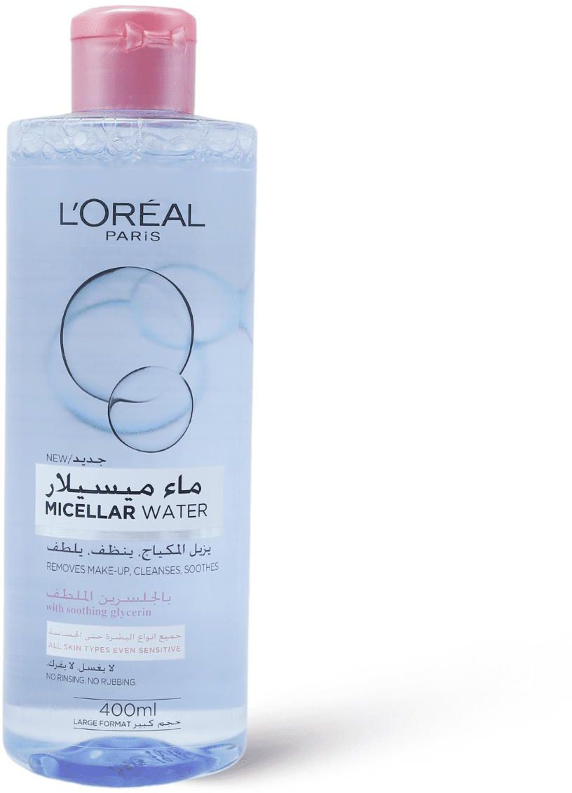 L'Oreal, Paris Micellar Cleansing Water Normal To Dry Skin Cleanser & Makeup Remover - 400 Ml