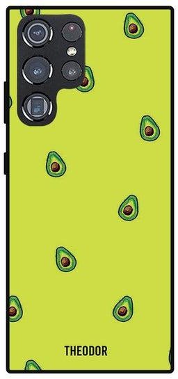 Protective Case Cover For Samsung Galaxy S22 Ultra Avocado Pattern