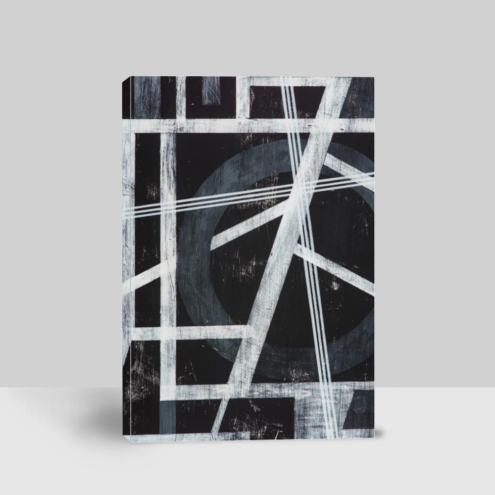 A Grungy Monochrome Painting