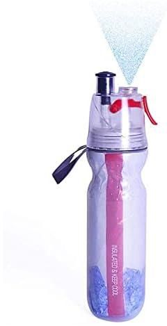 زجاجة مياه رياضية معزولة مزودة ببخاخ لرش رذاذ يبقيك منتعشاً