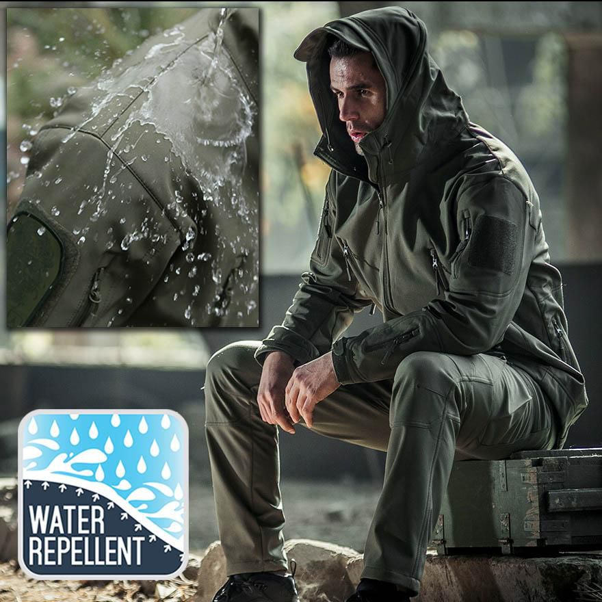 Deltacs Sharkskin Water Resistant Tactical Jacket - 7 Sizes (6 Colors)