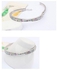 NinaBox Women's White Gold Plated Swarovski Crystals Bangle Model BAG03020WB