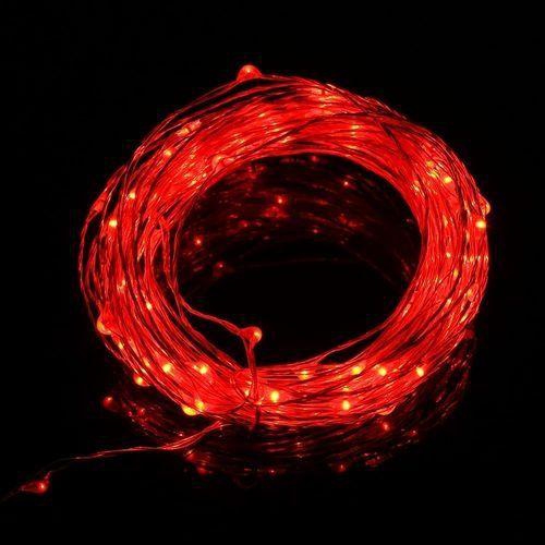 Generic 100 LEDs Copper Wire String Fairy Light Waterproof LED Decoration Lamp EU PLUG - Red