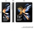 جوال سامسونج جالكسي Z Fold4 القابل للطيّ، يدعم شريحتين، نظام أندرويد، ذاكرة داخلية 512GB، لون أسود