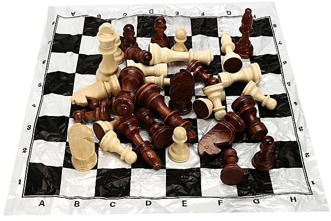 Generic New Wooden Chess Set 32 Pieces (Chess Only) 6 Different Size Available 2 Colour [2.5 Inch]