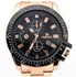 Duoya Luxury Mens Black Dial Gold Stainless Steel Date Quartz Analog Sport Wrist Watch
