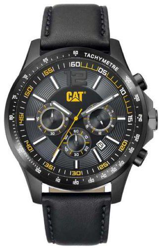 CAT Boston Men's Watch Black Dial 44 MM Black Leather AD.163.34.131