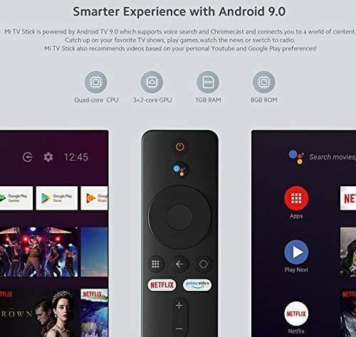 Xiaomi MDZ-24-AA Mi TV Stick Global Version Android TV 2K HDR Quad Core HDMI 1GB RAM Bluetooth Wifi Netflix Google Assistant