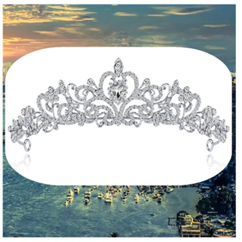 Vintage Luxury Elegant Crystal Bridal  Crown Jewelry  fashion Jewelry