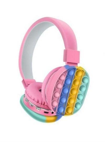 Decompression Head-mounted Private Model Simple and Cute Rainbow Bluetooth Stereo Headset Toy Headphone