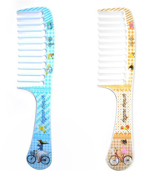 Plastic Flat Hair,Comb HairStyling Comb Multicolor,2Pcs,8018