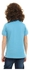 TED MARCHEL Boys Cotton Buttoned Neck Half Sleeves Polo Shirt 4 Blue617099