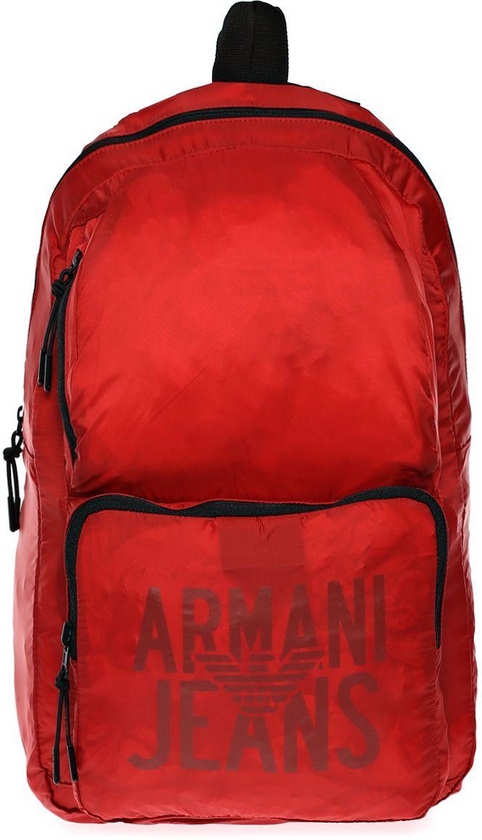 Armani Jeans 932063 CC997 00074 Fashion Backpack for Unisex, Red