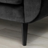 SMEDSTORP 2-seat sofa - Djuparp dark grey/black