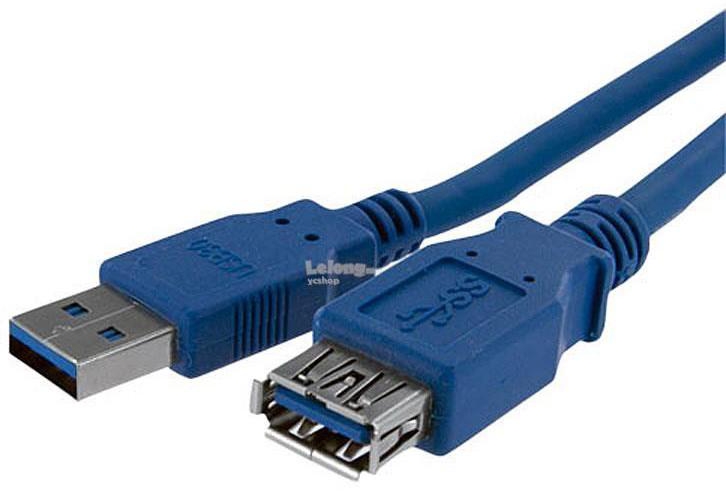 Switch2com USB 3.0 Extension Cable AM-AF (Blue)