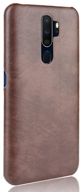 Mobile Case For Oppo A9 2020 / A5 2020 / A11X Shockproof Lychee Leather Texture PC plus PU Case(Brown)