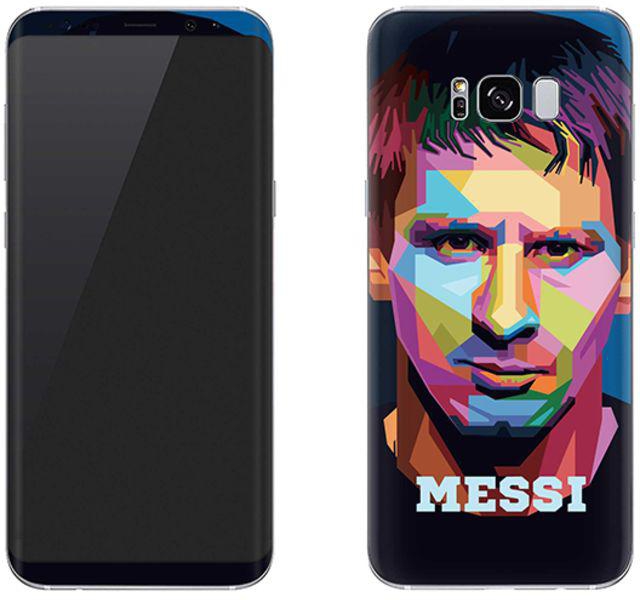 Vinyl Skin Decal For Samsung Galaxy S8 Poly Messi