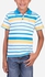Andora Striped Polo T-Shirt - Blue