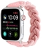 Elastic Woven Watchband For Apple Watch Series 1/2/3/4/5/6/7/SE 38-40-41mm Pink