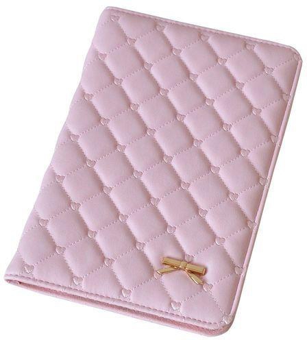Bluelans Bow Faux Leather Smart Stand Cover For IPad6/Air2 - Pink