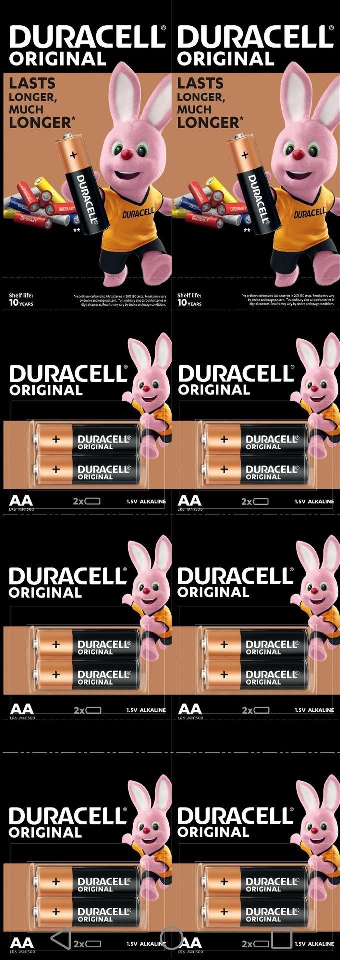 Duracell Alkaline Batteries AA 12 Pieces Pack