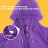 Unisex EVA Rain Jacket With Hood Purple
