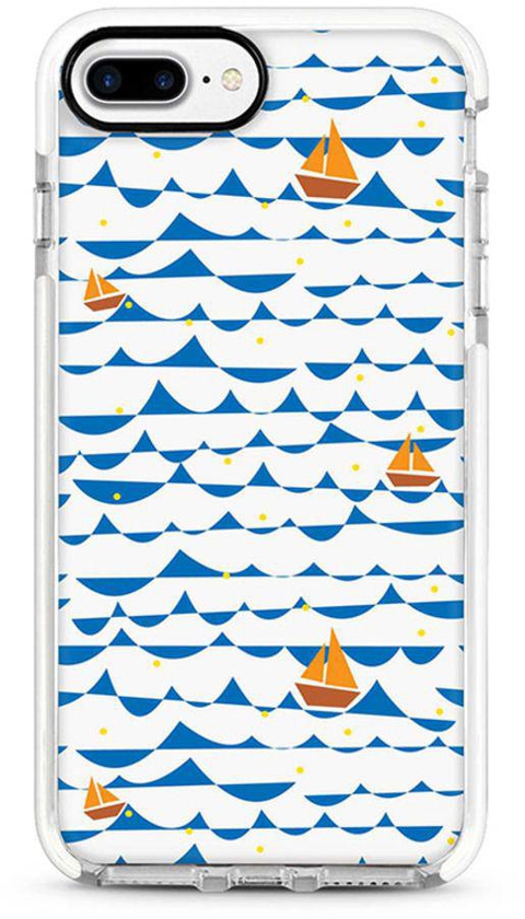 Protective Case Cover For Apple iPhone 8 Plus Sailing Sails Full Print