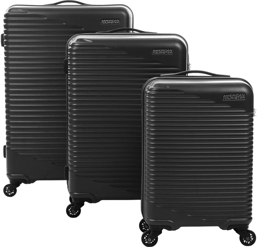 American Tourister Skypark Set of 3Pc HS ABS Hard Luggage, 22/27/31 Inch, Black