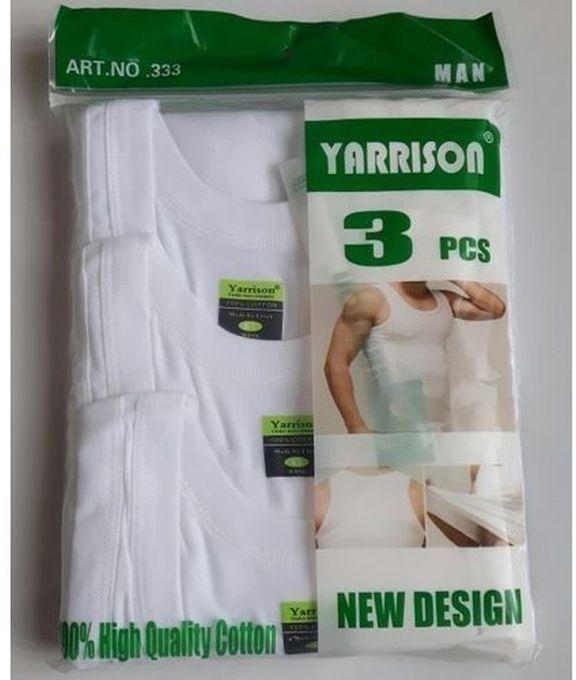 Yarrison Men Vests 3 In 1 Cotton - White