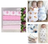 Generic 4Pcs Girls Newborn Swaddlers Cute receiving blanket multi purpose Baby Flannels cotton shawl