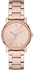 Dkny Soho Women's Rose Gold Dial Stainless Steel Analog Watch - NY2854