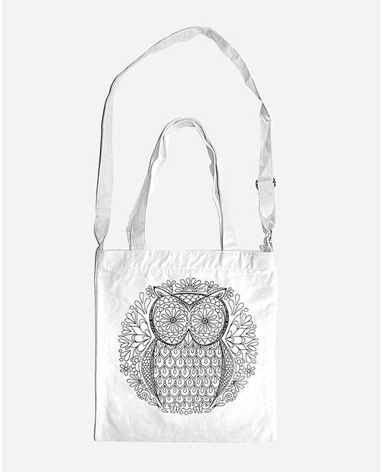 ZISKA Owl Hand Bag - White