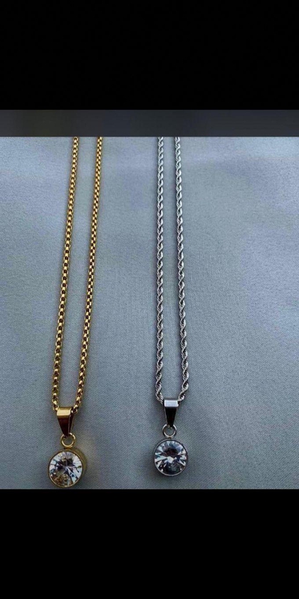 Gold Cuban Link Chain With Pendant
