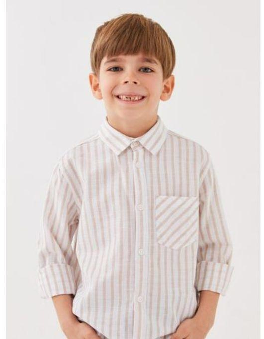 LC Waikiki Striped Long Sleeve Boy Shirt