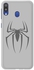 Matte Finish Slim Snap Case Cover For Samsung Galaxy M20 Spidermark (Grey)
