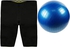 one year warranty_Hot Slimming Short 5Xl, Black, Mf167-Bla1 with Yoga and Gym Ball, Size 85 cm, Blue, SP67-2418