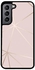 Protective Case Cover For Samsung S22 Plus وردي / بيج