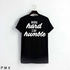 Work Hard Stay Humble Black Roundneck Polo