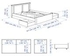 SONGESAND هيكل سرير+4 صناديق تخزين, بني, ‎140x200 سم‏ - IKEA