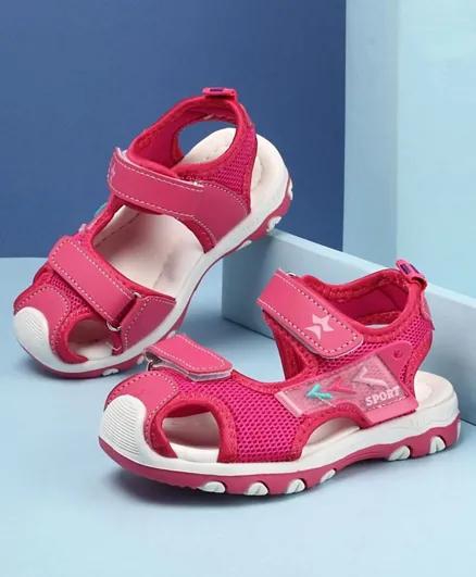 Cute Walk by Babyhug Sandals With Velcro Closure - Fuchsia