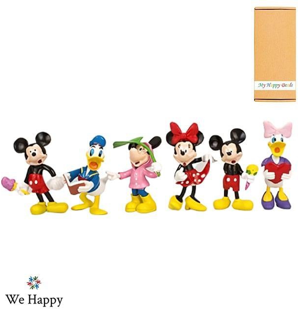 Mouse Action Figure 6-Pieces Collectable Toy Set Collectable Decor | Cake Toppers – R29