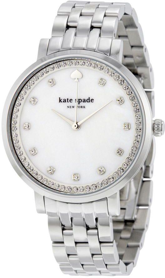 Kate Spade Women's Mother of Pearl Dial Stainless Steel Band Watch - 1YRU0820