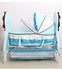 Babyhug Lion Cradle With Mosquito Net & Wheels - Blue