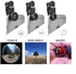 Universal 3 in 1 Cell Phone Camera Lens Kit for iOS, Android and Laptops - 180 Degree Supreme Fisheye + 0.65X Wide Angle+ 10X Macro Lens / Universal Clip  Black