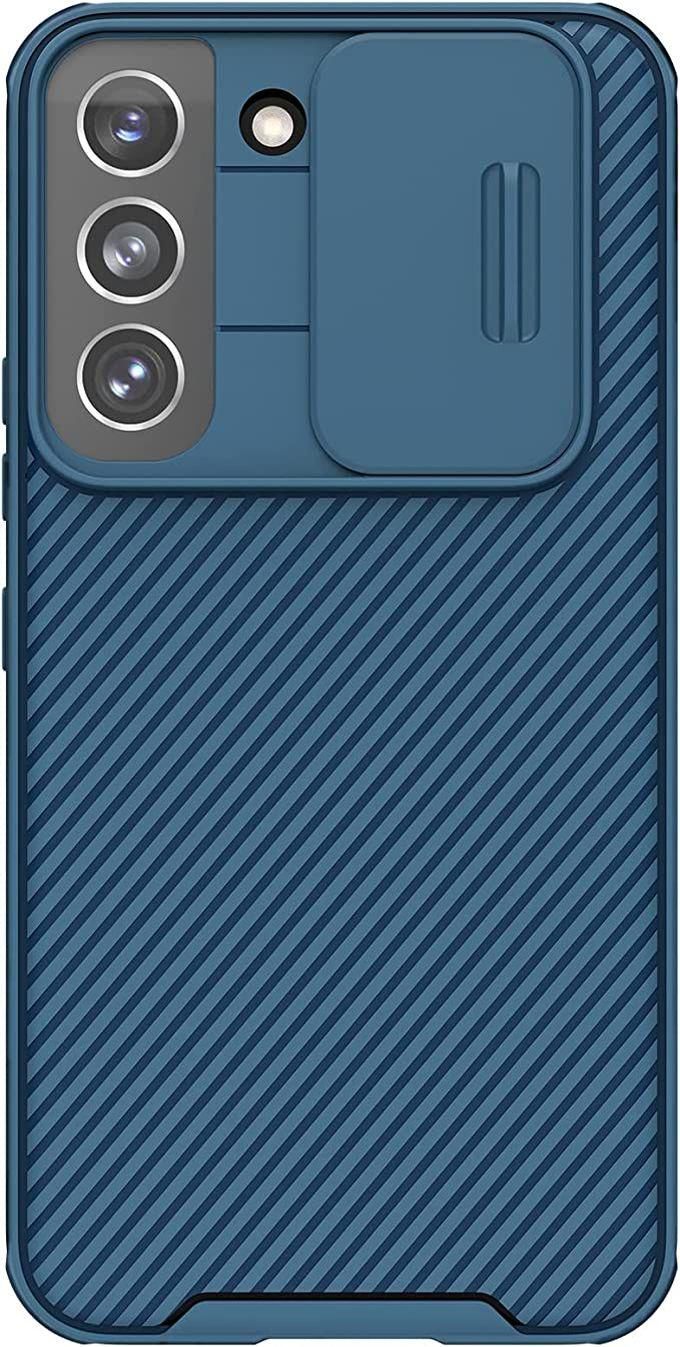 Nillkin Back Cover CamShield Pro Slider Camera Close & Open Double Layered Protection TPU For Samsung Galaxy S22 Plus - Blue