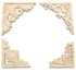 Universal Vintage Wood Carved Decal Corner Onlay Applique Frame Furniture Wall Unpainted For Home Cabinet Door Decor Crafts #11*11cm 2