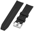 Silicone Strap 22mm For Galaxy Watch 3 45mm / Huawei Watch 3 / 3 Pro / GT2 Pro / GT3 46mm - Black