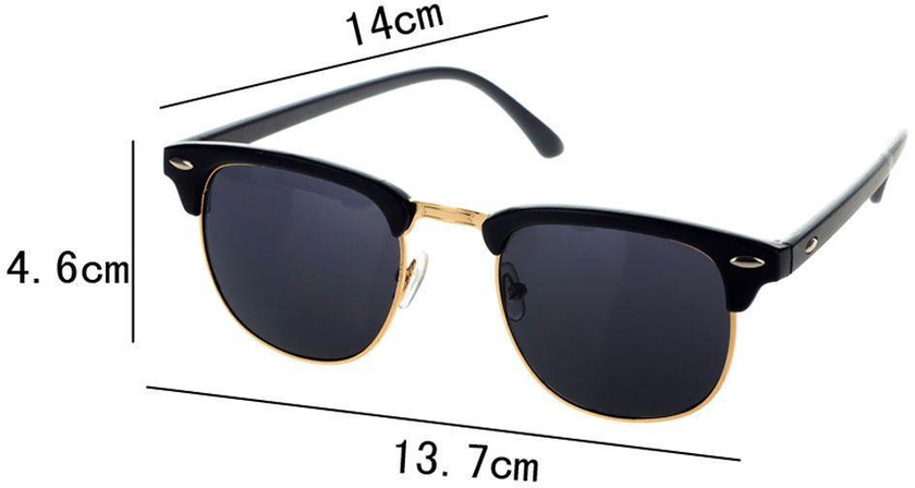 Clubmaster Sunglasses For Unisex, Black