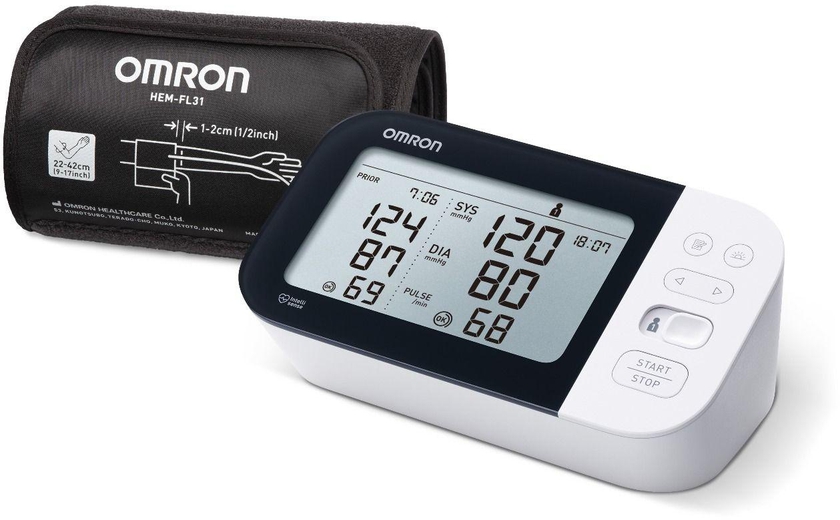 أومرون M7 جهاز الكترونى لقياس ضغط الدم سهل الإستخدام يجمع بين المقياس والسماعة في وحدة واحدة - 1 جهاز